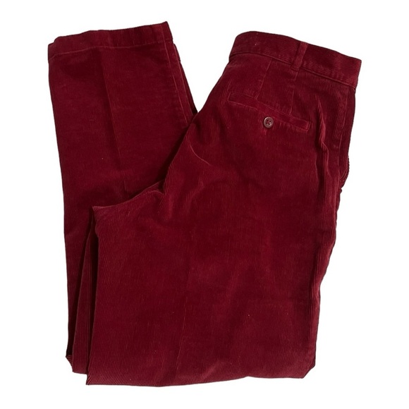 L.L. Bean Corduroy Red Pants Size 12PET - Picture 4 of 9